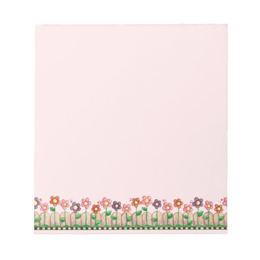 Flowery Border - Notitieblok (Voorkant)