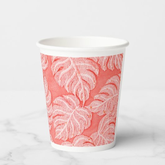 Flowery cup papieren bekers (Achterkant)