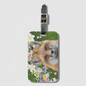 Flowery Fox Bagagelabel (Voorkant (verticaal))