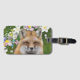 Flowery Fox Bagagelabel
