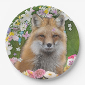 Flowery Fox Papieren Bordje (Voorkant)