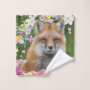Flowery Fox Washandje