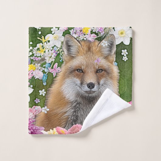 Flowery Fox Washandje (Wasdoekje)