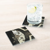 Flowery Gate Glazen Onderzetter (Schuin)