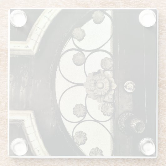 Flowery Gate Glazen Onderzetter (Achterkant)