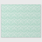 Flowery Hearts Wedding Cadeaupapier (Vlak)