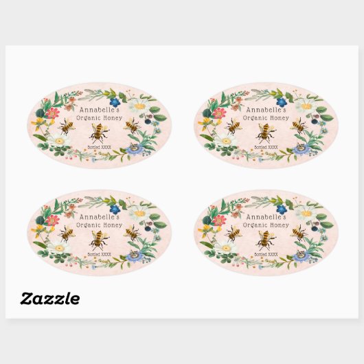 Flowery Honey Label Personalize (Vel)