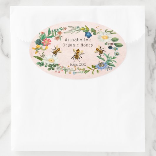 Flowery Honey Label Personalize (Tas)