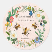 Flowery Honey Label Personalize (Voorkant)