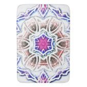 Flowery in plaster text, soft shadow on white badmat (Voorkant Verticaal)