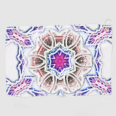 Flowery in plaster text, soft shadow on white golfhanddoek (Horizontaal)