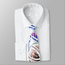 Flowery in plaster text, soft shadow on white stropdas