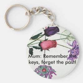 Flowery keyring voor mums sleutelhanger