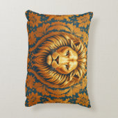 Flowery Lion 30 x 40 geborsteld polyester Accent Kussen (Achterkant (Verticaal))