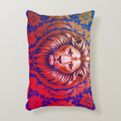 Flowery Lion 30 x 40 geborsteld polyester Accent Kussen (Voorkant(Verticaal))