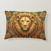 Flowery Lion 30 x 40 geborsteld polyester Accent Kussen (Achterkant)