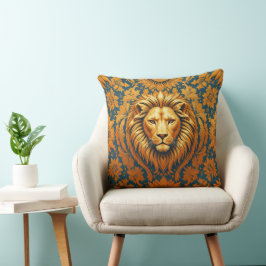Flowery Lion 51 x 51 Katoen Kussen
