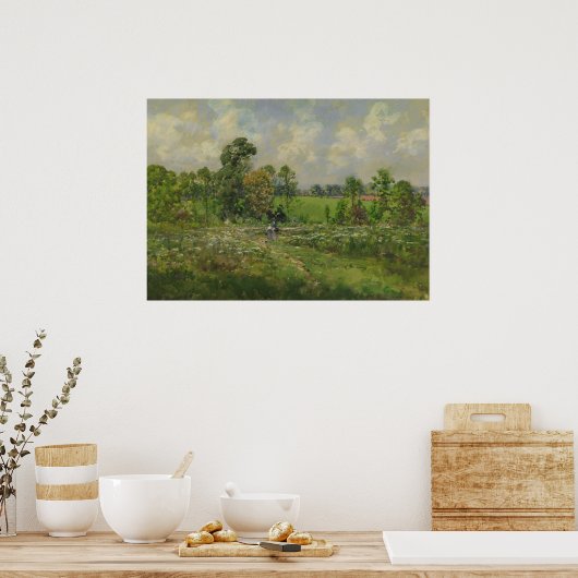 Flowery Meadow William Henry Holmes Waterverf Poster (Keuken)