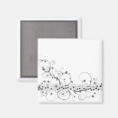 Flowery Music Magneet (Voorkant / Achterkant)