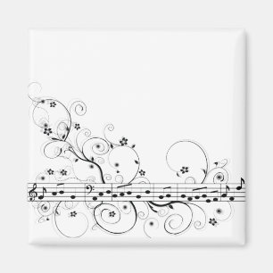 Flowery Music Magneet