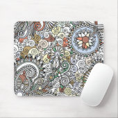 Flowery Paisley Design Muismat (Met muis)