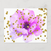 Flowery Share a Memory Funeral Attendance Kaart (Achterkant)