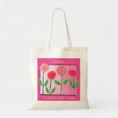 Flowery Shopping Day Budget Tote Bag (Voorkant)