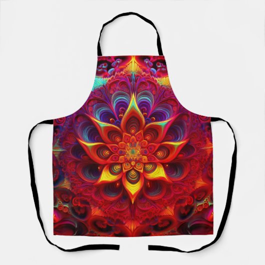 Flowery Sierpinski Gasket Fractal  Schort (Voorkant)