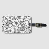 Flowery Zendoodle Bagagelabel (Voorkant (horizontaal))