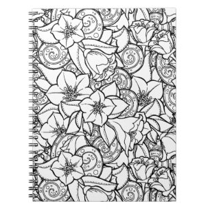 Flowery Zendoodle Notitieboek