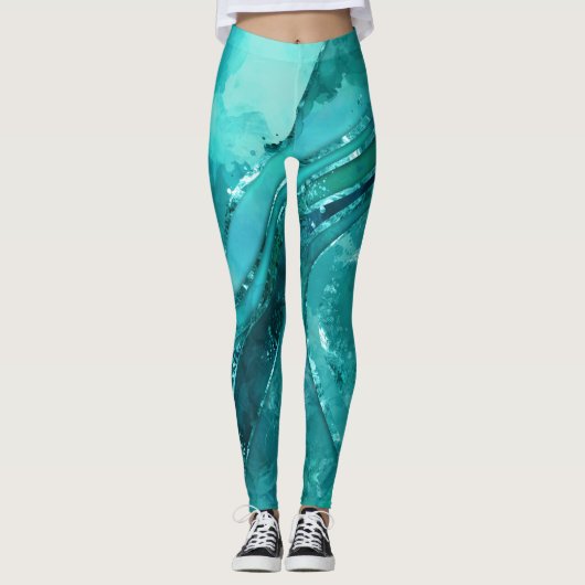Flowing Abstract Leggings (Voorkant)