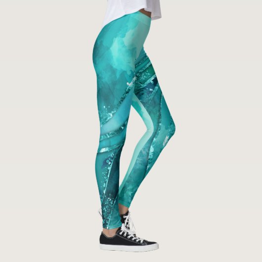 Flowing Abstract Leggings (Rechts)