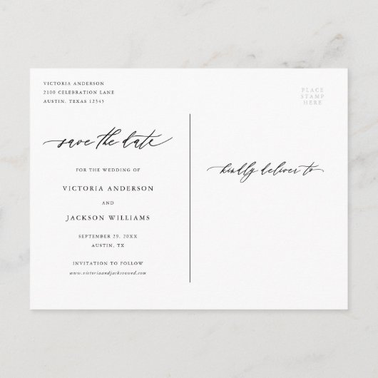 Flowing Adventure Save the Date Briefkaart (Achterkant)