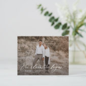 Flowing Adventure Save the Date Briefkaart (Staand voorkant)