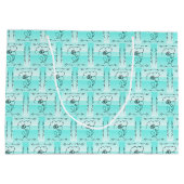 Flowing Beauty Aqua Horizontale Cadeautas (Achterkant)