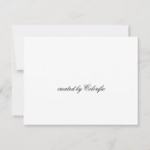 Flowing Beauty: Aqua Line Art Blank Kaart (Achterkant)