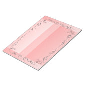 Flowing Beauty Coral Groot Notitieblok (Schuin)