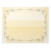 Flowing Beauty Goldenrod Groot Notitieblok (Voorkant)