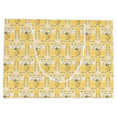 Flowing Beauty Goldenrod Horizontale Gift Bag Groot Cadeauzakje (Achterkant)