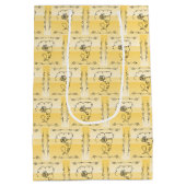 Flowing Beauty Goldenrod Verticale Gift Bag Medium Cadeauzakje (Achterkant)