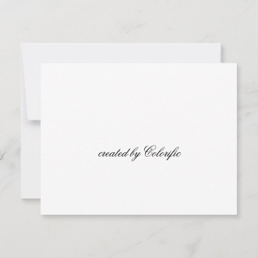 Flowing Beauty: Peony Line Art Blank Kaart (Achterkant)