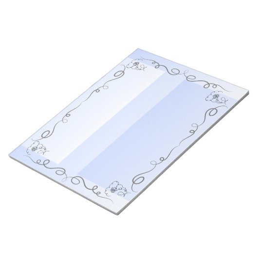 Flowing Beauty Periwinkle Groot Notitieblok (Schuin)