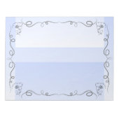 Flowing Beauty Periwinkle Groot Notitieblok (Voorkant)