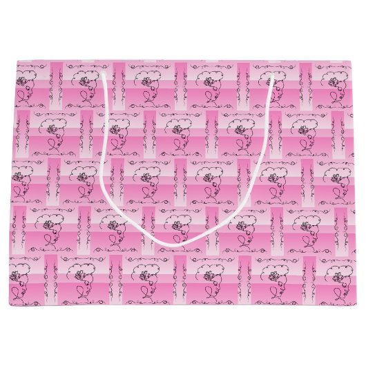 Flowing Beauty Roos Horizontale Geschenktas Groot Cadeauzakje (Voorkant)