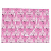 Flowing Beauty Roos Horizontale Geschenktas Groot Cadeauzakje (Achterkant)