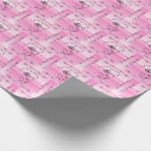 Flowing Beauty: Roos Line Art Gift Wrap Roll Cadeaupapier (Hoek)