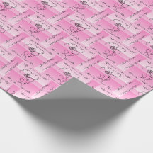 Flowing Beauty: Roos Line Art Gift Wrap Roll