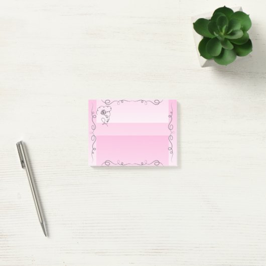 Flowing Beauty Roos Sticky Notes (Kantoor)