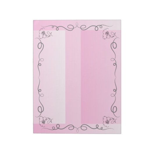 Flowing Beauty Rose Large Notepad Notitieblok (Linkerzijde)