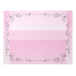 Flowing Beauty Rose Large Notepad Notitieblok